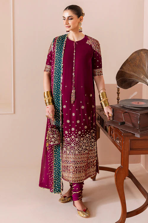 Embroidered Velvet Formal CVF D-02 - Jazmin