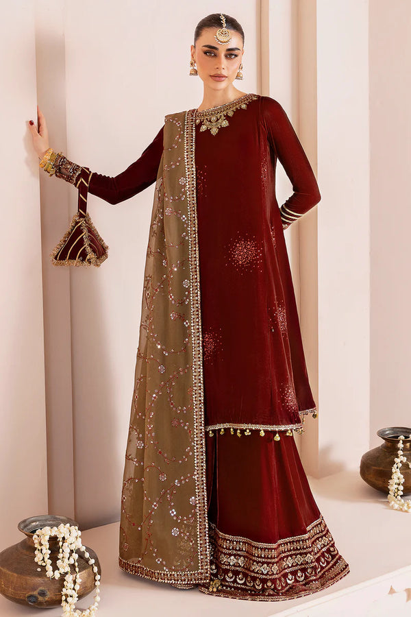 Embroidered Velvet Formal CVF D-07 - Jazmin