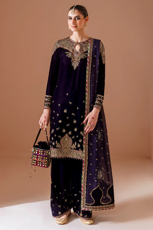 Embroidered Velvet Formal CVF D-08 - Jazmin