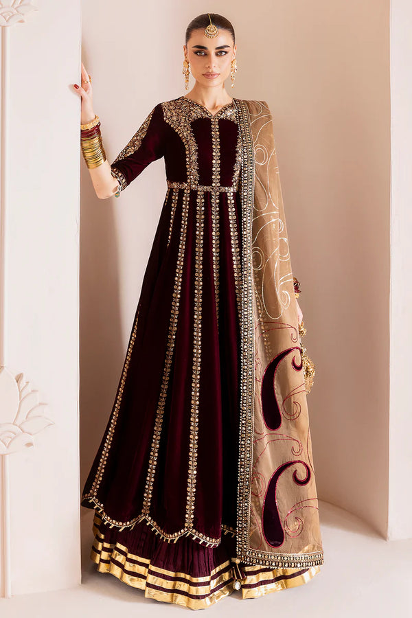 Embroidered Velvet Formal CVF D-12 - Jazmin