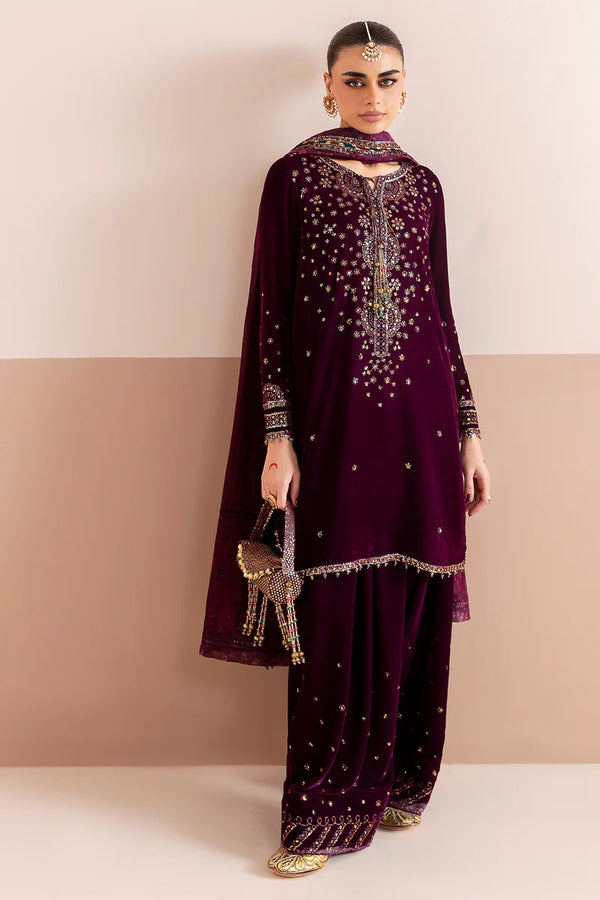 Embroidered Velvet Formal CVF D-05 - Jazmin