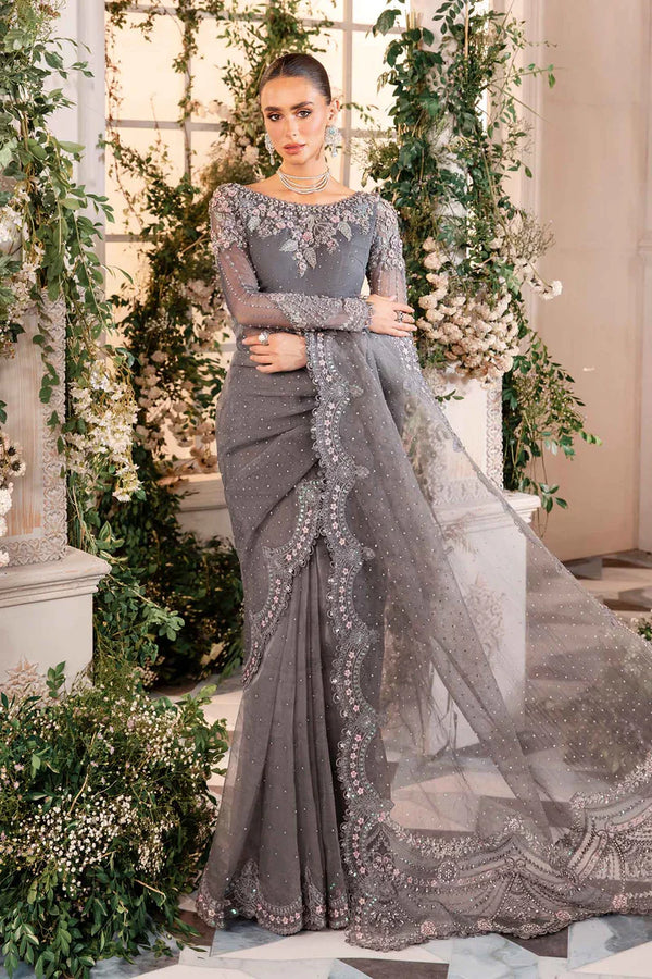 3 Piece Unstitched Embroidered Organza Suit | BD-2902